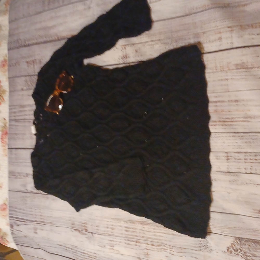 black sweater